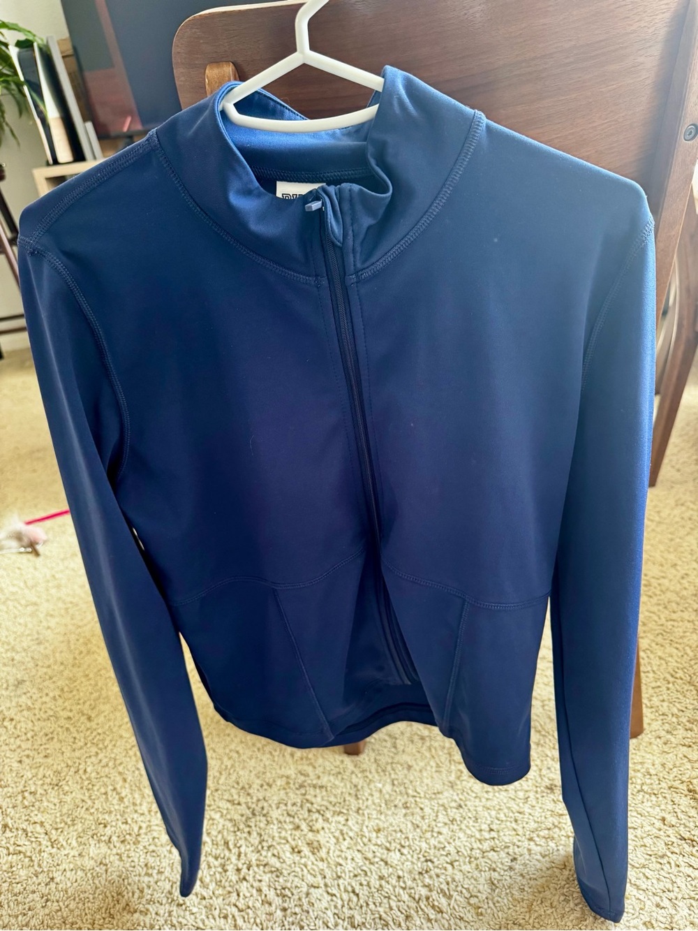 PINK Navy Zip-Up Performance Jacket
